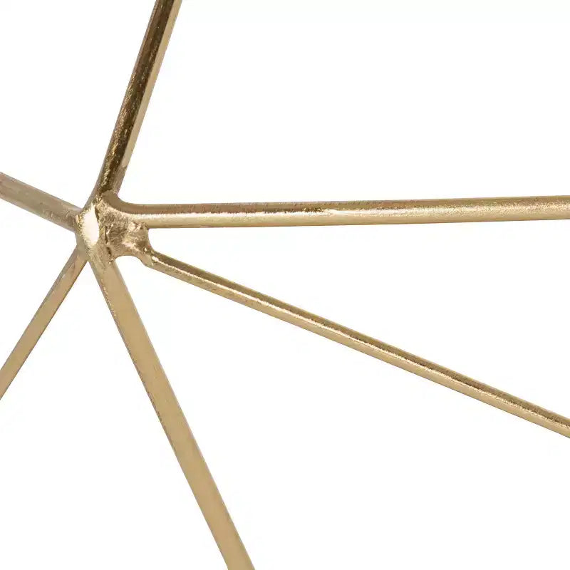 Juego de estantes de pared abiertos de 2 piezas de metal dorado