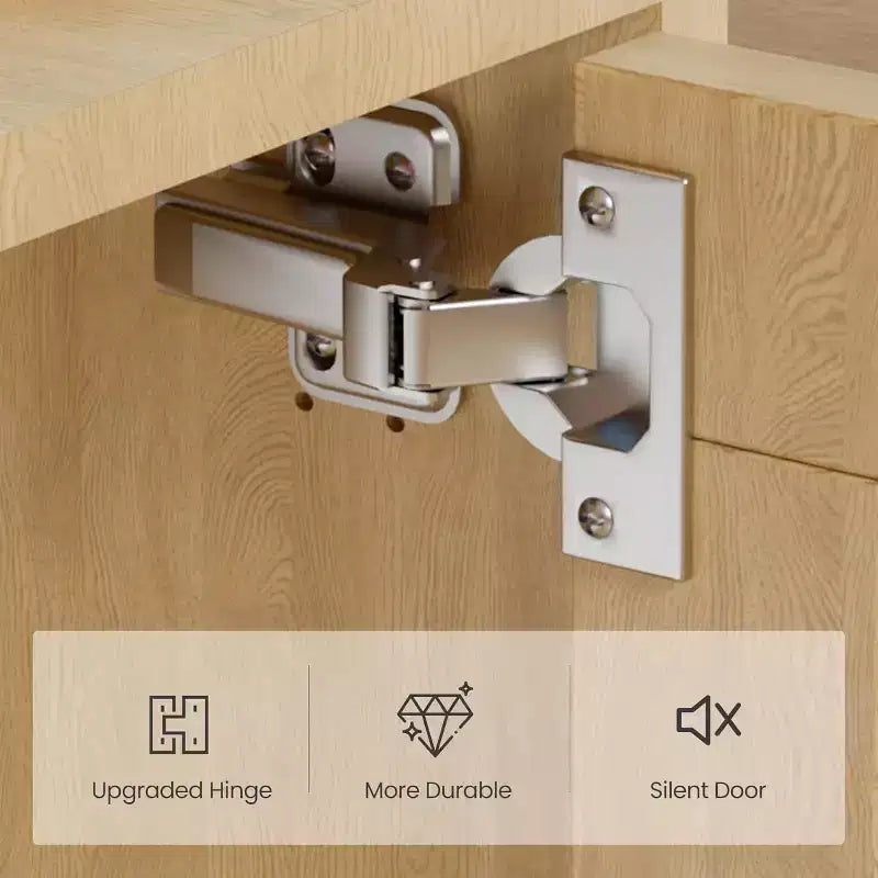 Estantería Boho de 5 Niveles Beige/Negra con Puertas de Ratán – Salón y Dormitorio
