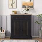 Garvee Modern Sideboard Buffet Cabinet with Adjustable Shelf, 1 Drawer & 2 Doors  Engineered Wood Coffee Bar Console Table