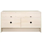 Mueble para TV / Aparador de 4 puertas y 2 estantes – Negro / Blanco Decapado / Negro Envejecido / Roble / Nogal