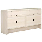 Mueble para TV / Aparador de 4 puertas y 2 estantes – Negro / Blanco Decapado / Negro Envejecido / Roble / Nogal