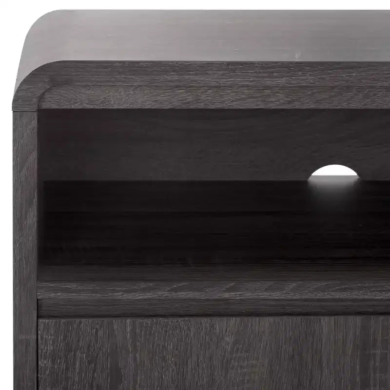 Mueble para TV / Aparador de 4 puertas y 2 estantes – Negro / Blanco Decapado / Negro Envejecido / Roble / Nogal