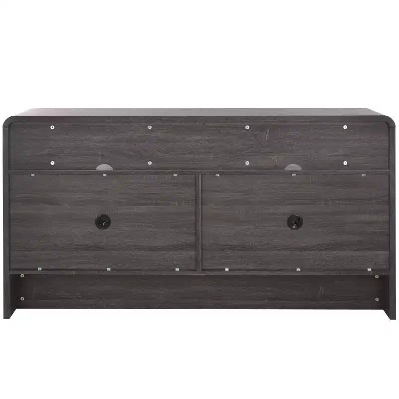 Mueble para TV / Aparador de 4 puertas y 2 estantes – Negro / Blanco Decapado / Negro Envejecido / Roble / Nogal
