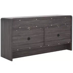 Mueble para TV / Aparador de 4 puertas y 2 estantes – Negro / Blanco Decapado / Negro Envejecido / Roble / Nogal