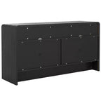 Mueble para TV / Aparador de 4 puertas y 2 estantes – Negro / Blanco Decapado / Negro Envejecido / Roble / Nogal