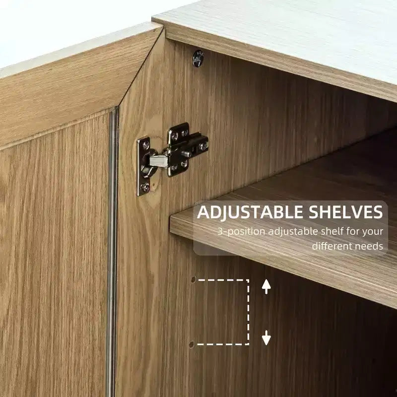 Mueble Armario Librería de 2 Puertas, Grano de Madera Negro y Marrón, Montaje por 1 Persona