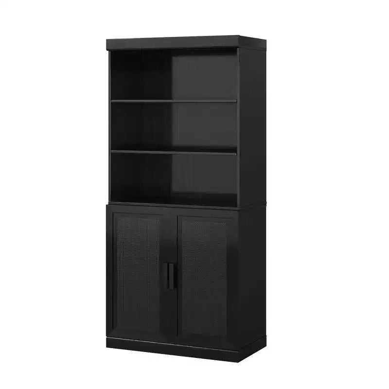 PexFix Wood Grain Storage Cabinet Bookshelf for Living Room Office Bedroom