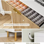 Cómoda de 5 cajones en negro/madera, estilo de rayas verticales, para uso individual