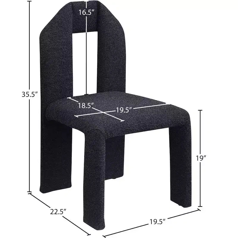 Silla de comedor de tela Boucle, juego de 2 – Varios colores