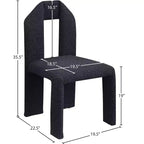 Silla de comedor de tela Boucle, juego de 2 – Varios colores