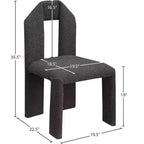 Silla de comedor de tela Boucle, juego de 2 – Varios colores