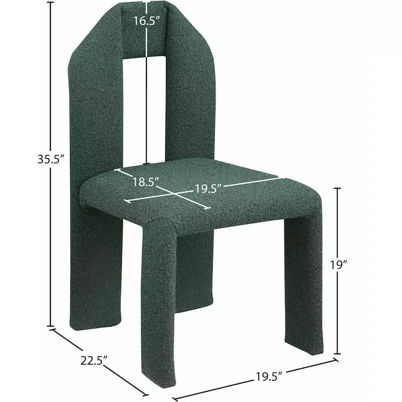 Silla de comedor de tela Boucle, juego de 2 – Varios colores