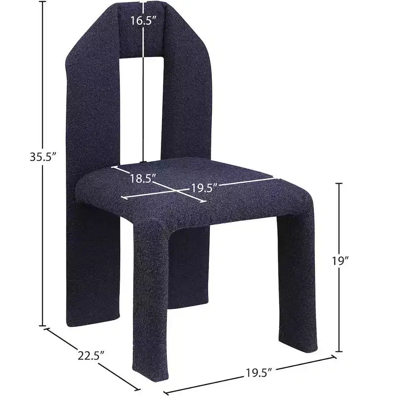 Silla de comedor de tela Boucle, juego de 2 – Varios colores