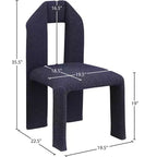 Silla de comedor de tela Boucle, juego de 2 – Varios colores