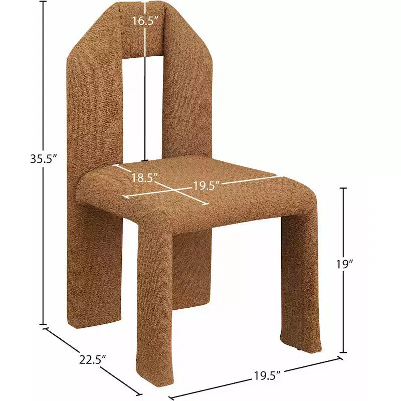 Silla de comedor de tela Boucle, juego de 2 – Varios colores
