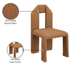 Silla de comedor de tela Boucle, juego de 2 – Varios colores