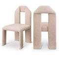 Meridian Furniture,Bennett Boucle Fabric Dining Chair, Set of 2