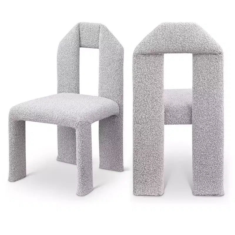Silla de comedor de tela Boucle, juego de 2 – Varios colores