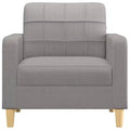 vidaXL Sofa Chair Living Room Accent Upholstered Chair with Armrest Fabric - Light Gray 23.6
