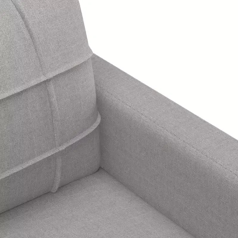 Sillón decorativo tapizado gris claro, 1 persona