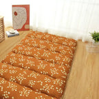 Japanese Futon Mattress Twin Size - Floral Pattern, Floor Mattress, Tatami Mat Compatible, Sleeping Mattress Pad, Ideal for Camping Travel