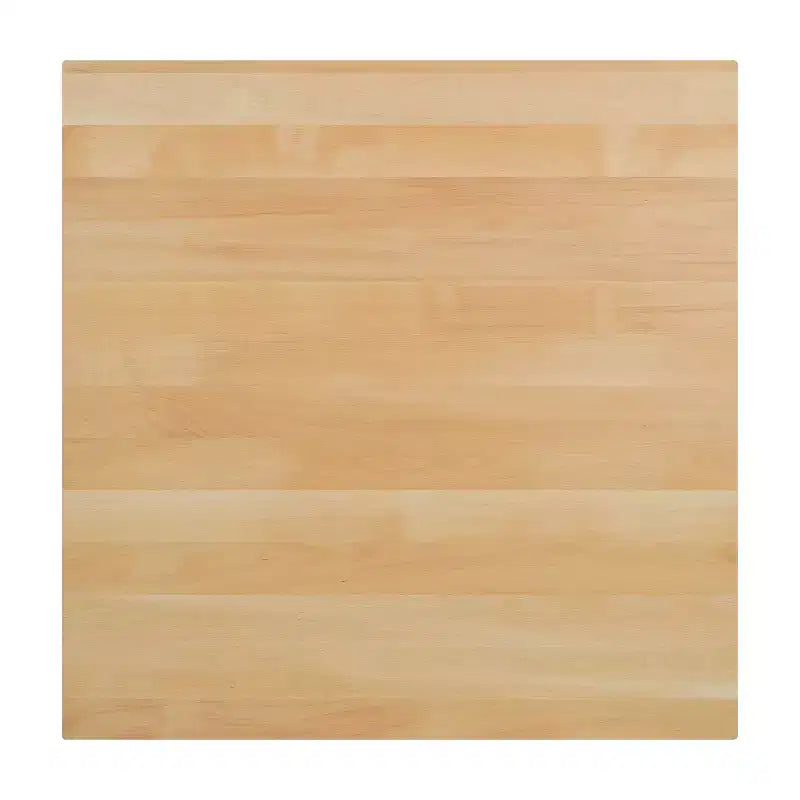 Tablero de mesa rectangular de madera maciza marrón oscuro/natural, 3,8 cm de grosor, para 4 personas