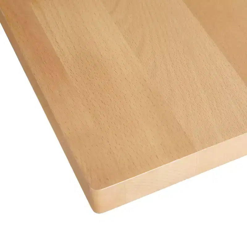 Tablero de mesa rectangular de madera maciza marrón oscuro/natural, 3,8 cm de grosor, para 4 personas