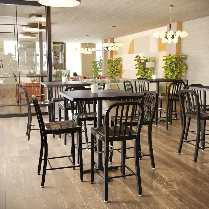 Tablero de mesa rectangular de madera maciza marrón oscuro/natural, 3,8 cm de grosor, para 4 personas