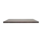 Tablero de mesa rectangular de madera maciza marrón oscuro/natural, 3,8 cm de grosor, para 4 personas