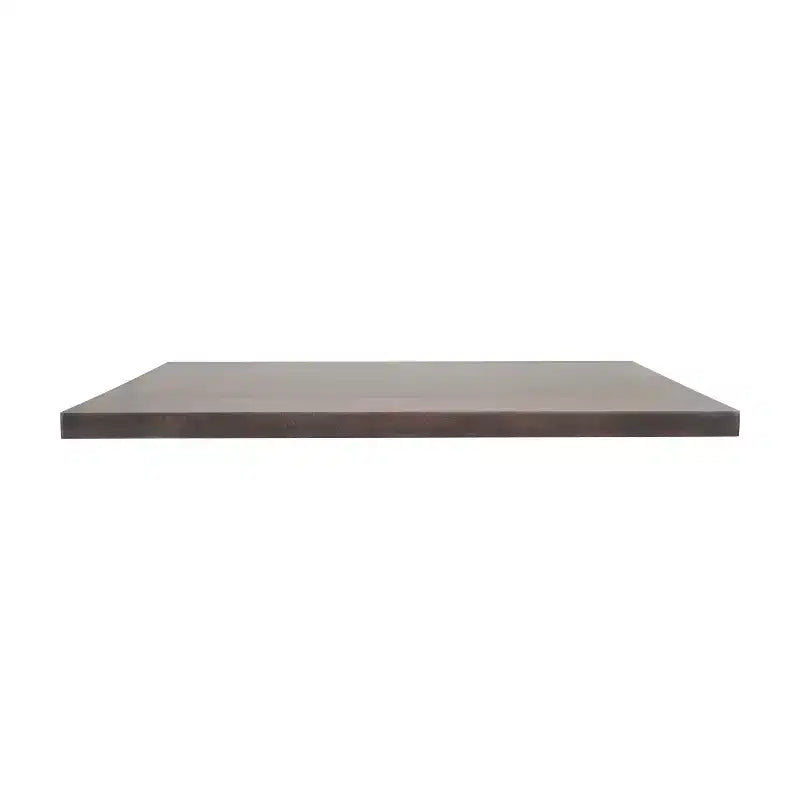 Tablero de mesa rectangular de madera maciza marrón oscuro/natural, 3,8 cm de grosor, para 4 personas
