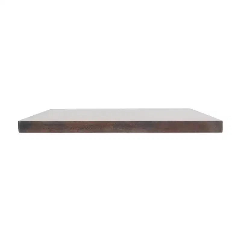 Tablero de mesa rectangular de madera maciza marrón oscuro/natural, 3,8 cm de grosor, para 4 personas