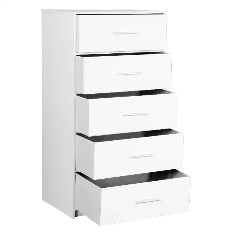 Cómoda de tela de almacenamiento blanca/negra/gris – 5, 6 y 8 cajones, montaje para 1-2 personas