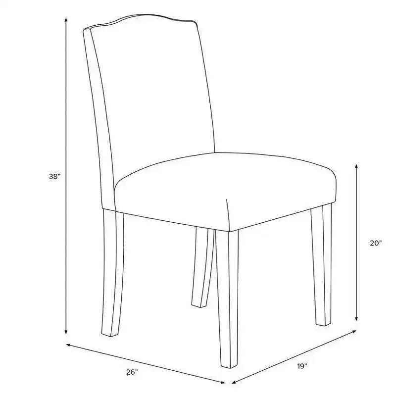 Silla de comedor sin brazos, con respaldo camel, a rayas oliva, para 1 persona