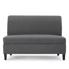 Tovah Storage Loveseat Charcoal - Christopher Knight Home: Birch Wood Legs, Polyester Upholstery, 2-Seater with Compartment