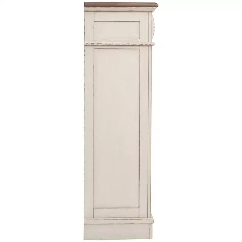 Cómoda blanca de 5 cajones para adultos