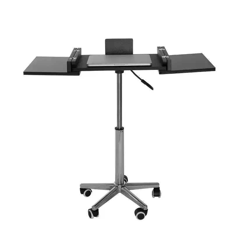 Escritorio para portátil plegable negro de altura ajustable - 1 persona