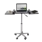 Escritorio para portátil plegable negro de altura ajustable - 1 persona