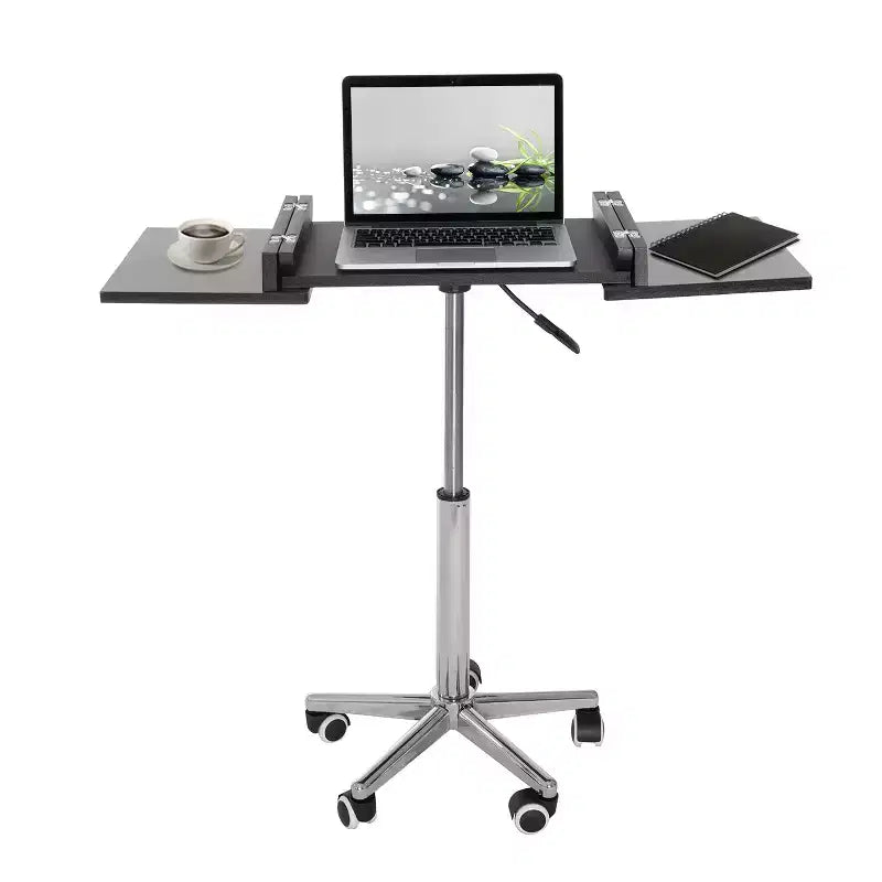 Escritorio para portátil plegable negro de altura ajustable - 1 persona