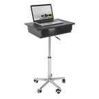 Escritorio para portátil plegable negro de altura ajustable - 1 persona