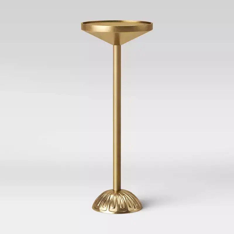 Catalana Round Figural Metal Drink Table Brass - Threshold™