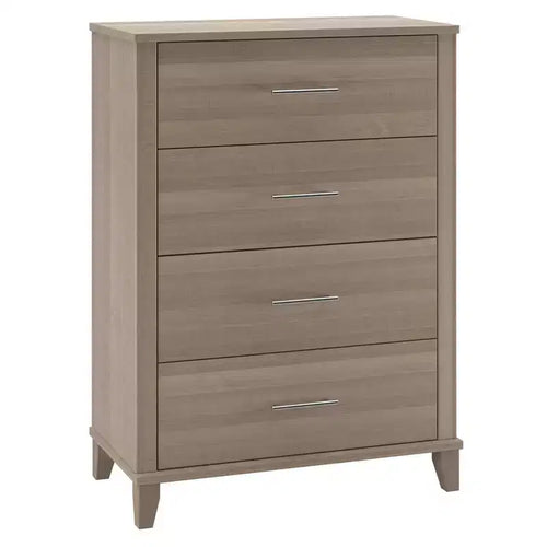 Cajonera de 4 cajones gris ceniza, 1 persona