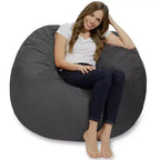 Puf redondo multicolor, capacidad 1 persona