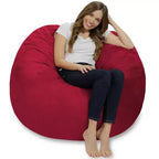 Puf redondo multicolor, capacidad 1 persona