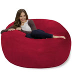 Puf redondo multicolor, capacidad 1 persona