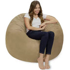 Puf redondo multicolor, capacidad 1 persona