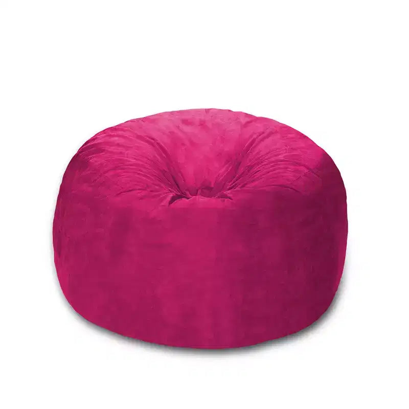 Puf redondo multicolor, capacidad 1 persona