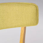 Juego de comedor de 5 piezas de mediados de siglo color beige claro/gris/verde, para 4 personas