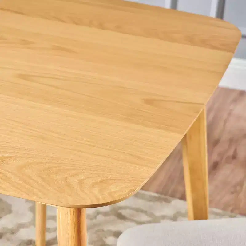 Juego de comedor de 5 piezas de mediados de siglo color beige claro/gris/verde, para 4 personas