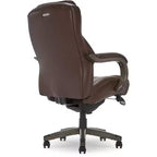 Sillón ejecutivo grande y alto de piel regenerada – Negro/gris, marrón/gris, caoba, 1 asiento