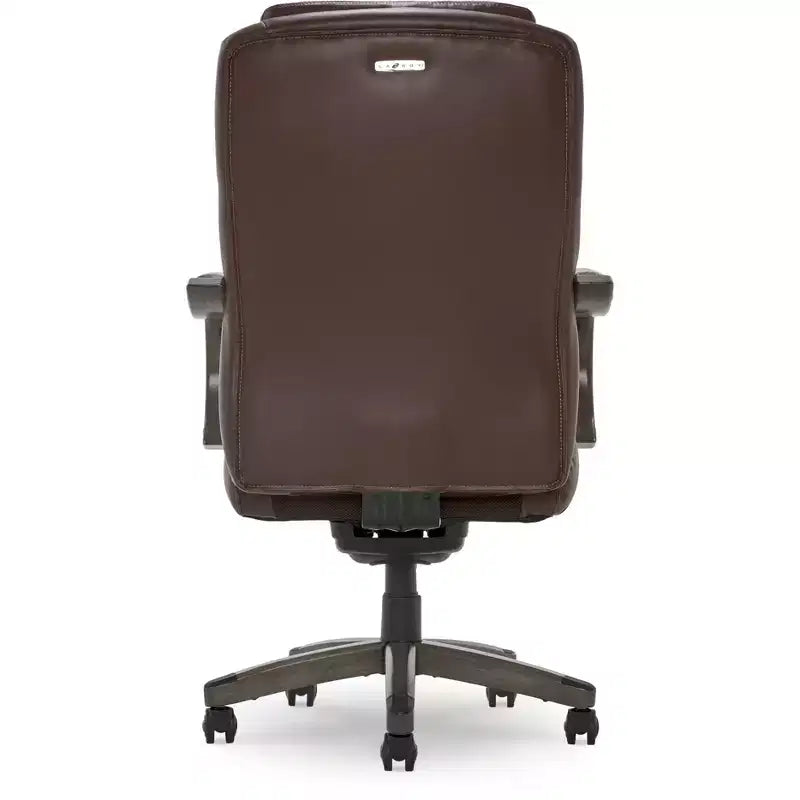 Sillón ejecutivo grande y alto de piel regenerada – Negro/gris, marrón/gris, caoba, 1 asiento